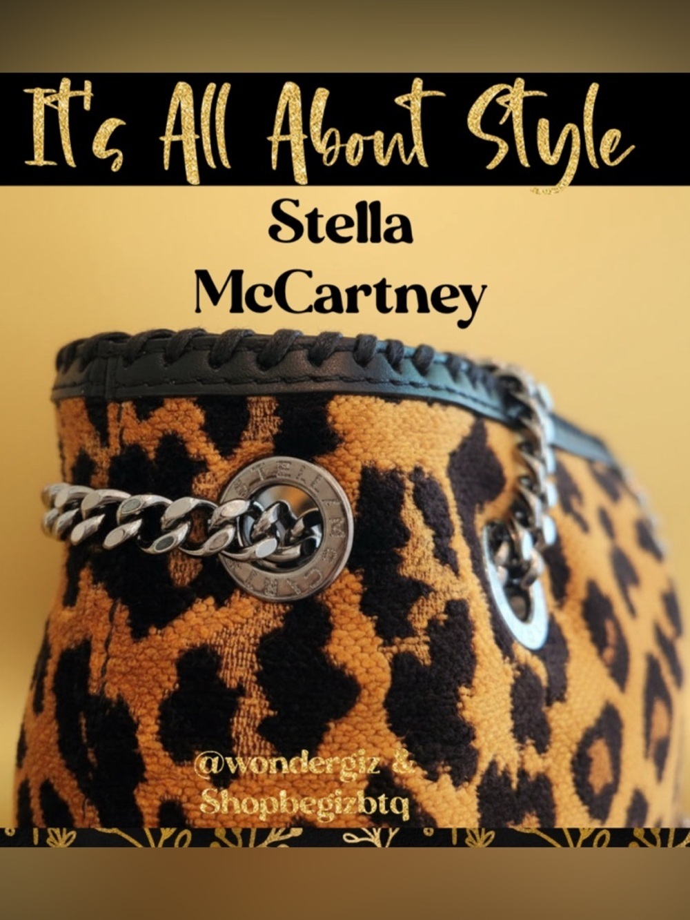 🔥🔥🔥 EUC Stella McCartney Leopard Jacquard Bucket Bag Reduced To Buy Now & Save - Picture 9 of 13